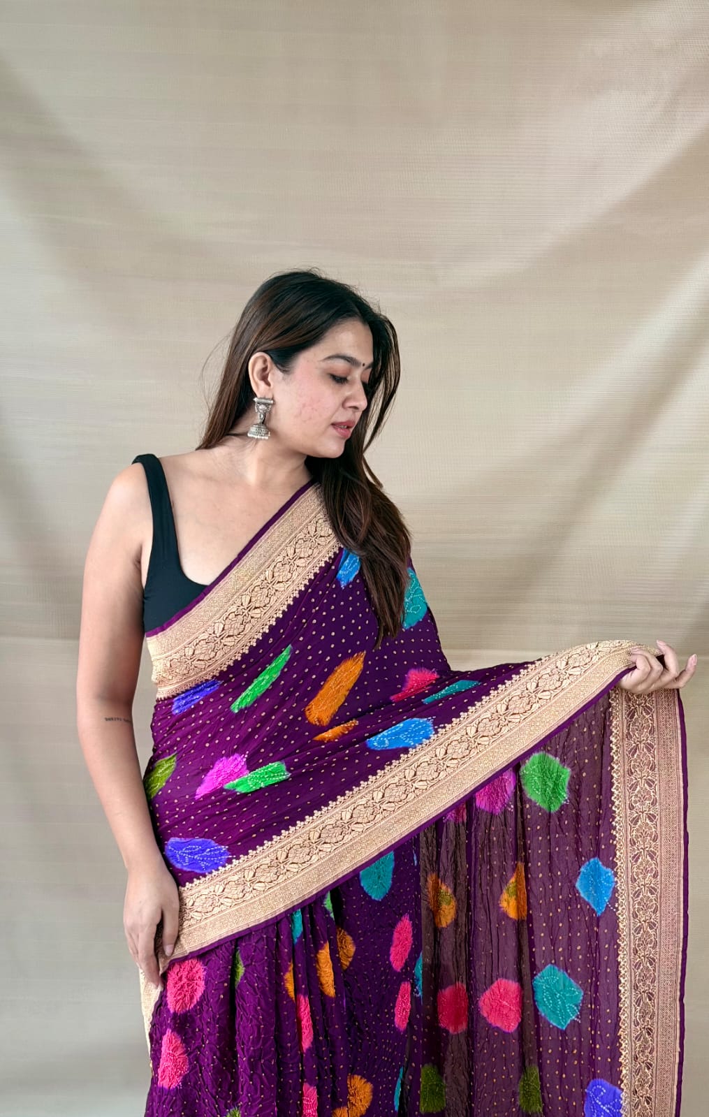 Bandhni Saree view 2